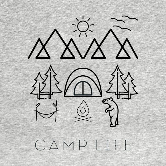 Camp Life - Dark by TeeTrafik